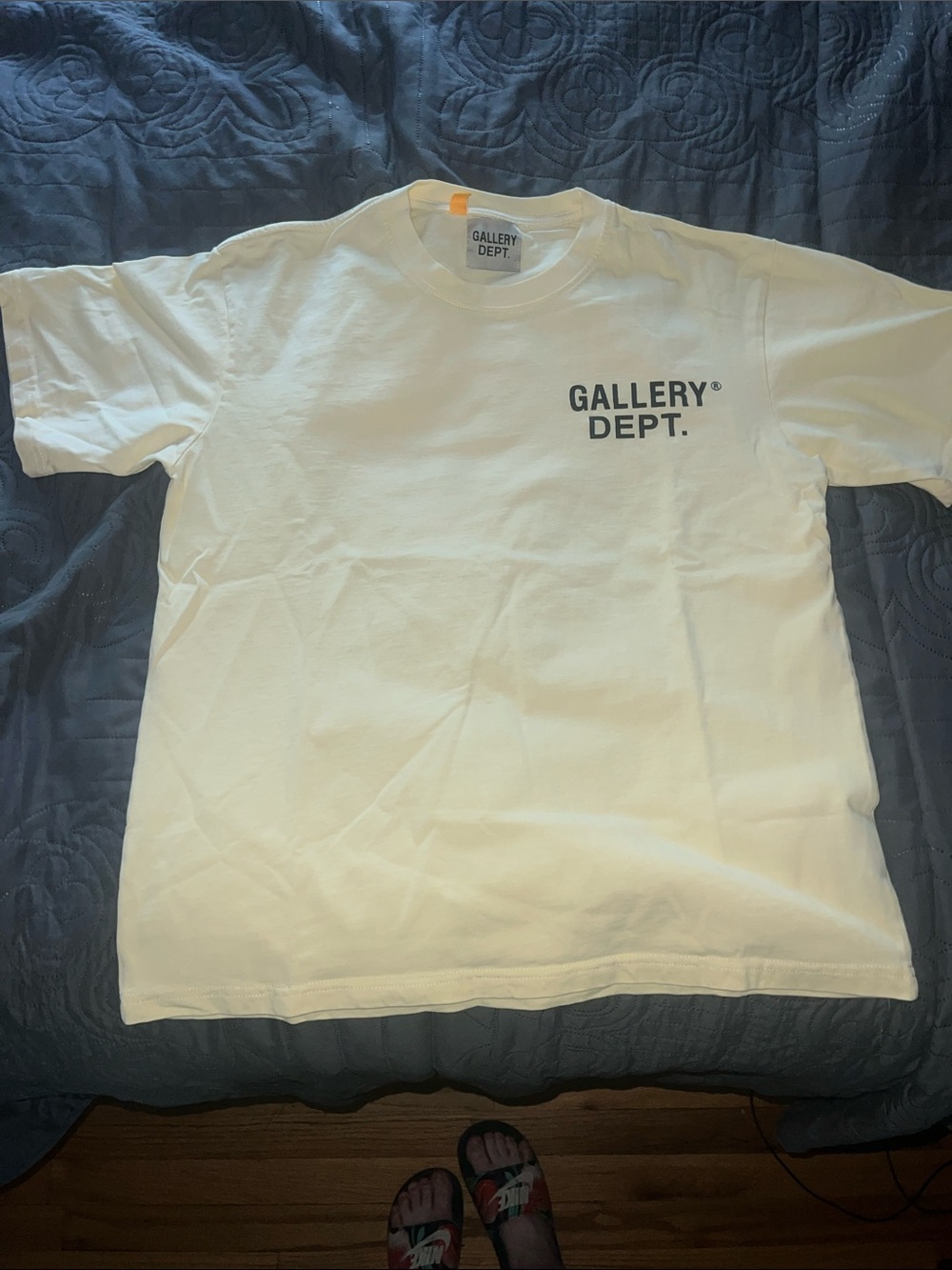 Gallery Dept White T-Shirt with Black Chest Logo